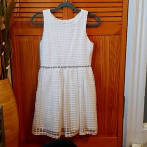 ALLY B Girl's White Dress